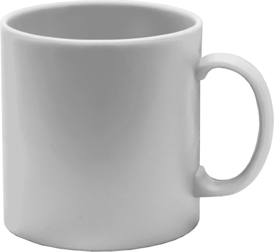 Velika glatka plastična šalica 350 ml – mix boja