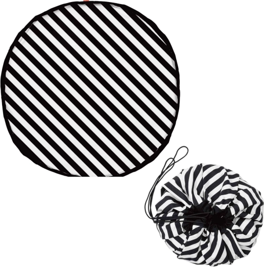 Play&Go noomad original igraća deka i vreća za igračke stripes black