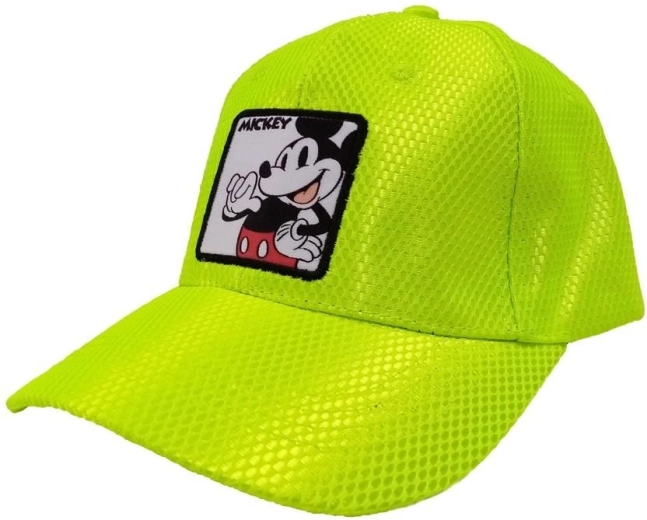 Dječja zelena kapa sa šiltom Mickey Mouse