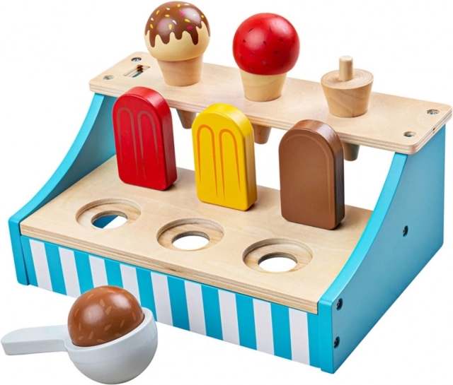 Drveni stalak za sladolede Bigjigs Toys