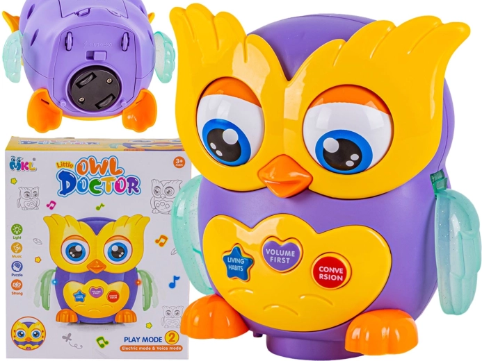 Interactive educational owl – smart musical purple owlet - 1 piece