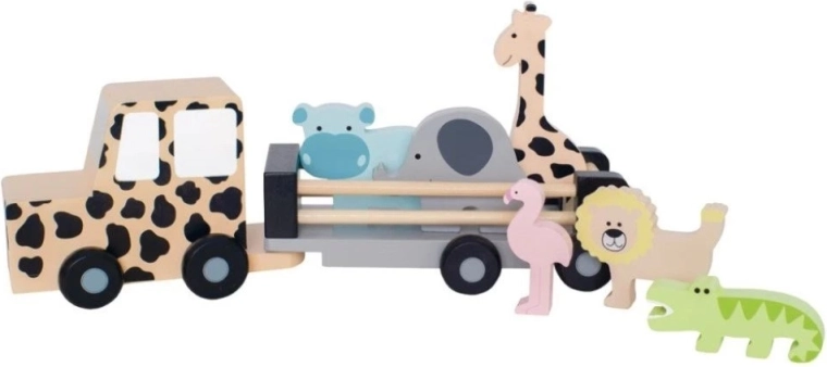 Jabadabado safari jeep with animals