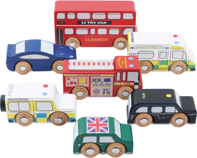 Le Toy Van drveni set automobila London