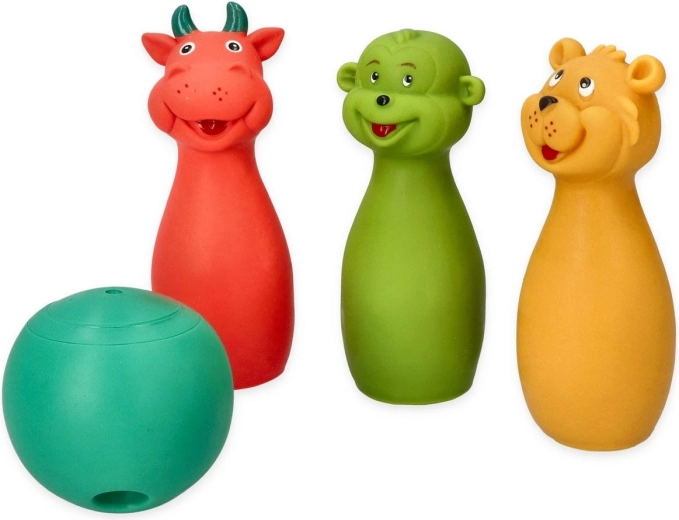 Soft sensory bowling pins for children from 10 months Mom's Care