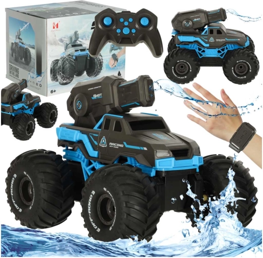 Vodootporni RC amfibijski automobil s vodenim topom i upravljanjem gestama