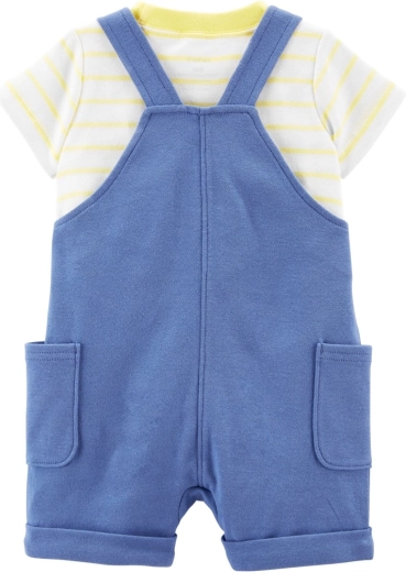 Practical dungaree shorts with pockets
