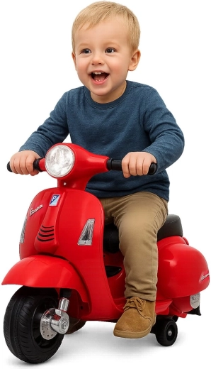 Children's Electric Vespa Mini Scooter, Red