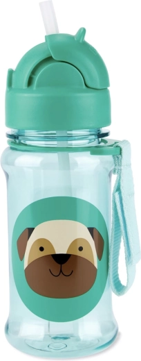 Skip Hop Zoo tritan boca sa slamkom 355 ml Mopsić