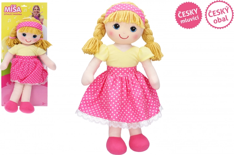 Pamučna pjevačka lutka Míša Růžičková 55 cm