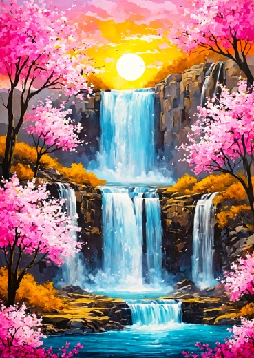 Enjoy puzzle Trešnjin vodopad 1000 dijelova