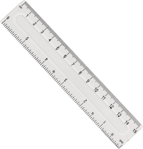 Plastično ravnalo GRAND 15 cm - 1 komad