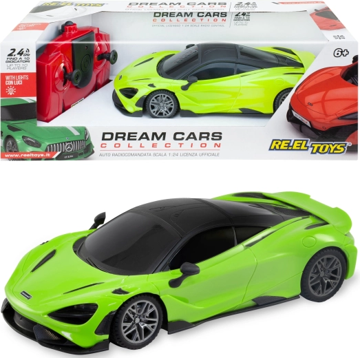 Reel Toys McLaren 765LT RC auto na daljinsko upravljanje 1:24 zeleno 17 cm - 1 komad