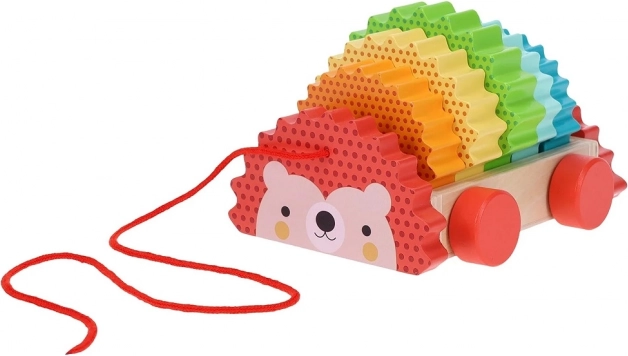 Drveni vučni ježić od Petit Collage