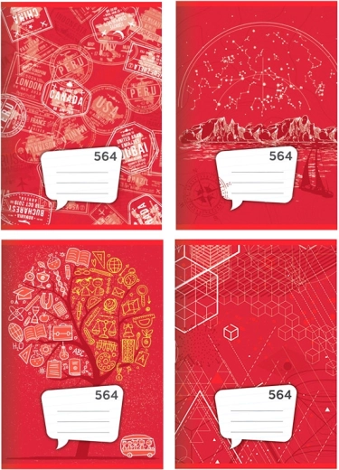 bilježnica A5, 60 listova, crte