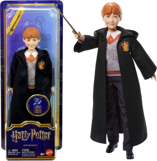 Ron Weasley Doll in Wizarding Outfit with Wand