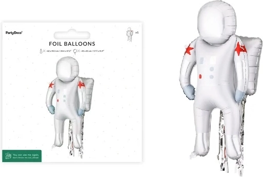 Folijski balon Astronaut 45 × 81 cm (mix motiva)