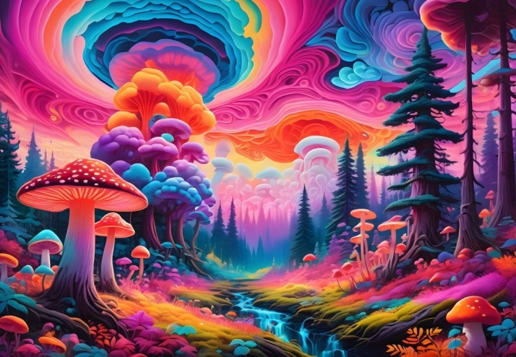 Puzzle gljivična šuma 1000 dijelova