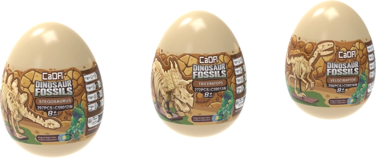 Tri dinosaura u jednoj kolekciji