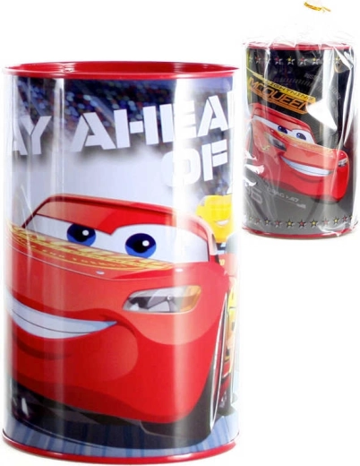 Dječja metalna kasica Cars 15 cm okrugla - 1 komad