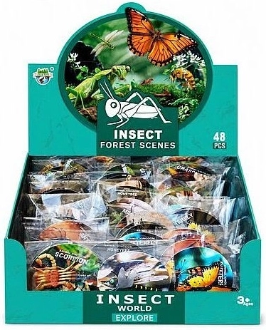Insect figurine 7 cm (mix of 12 types)