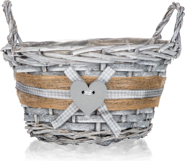 Rustikalni dekor sa srdašcem i vrpcom