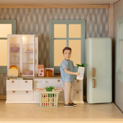 Openable refrigerator and extensive accessories