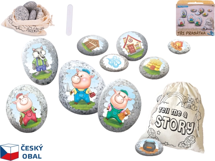 Creative Pebble Set Three Little Pigs