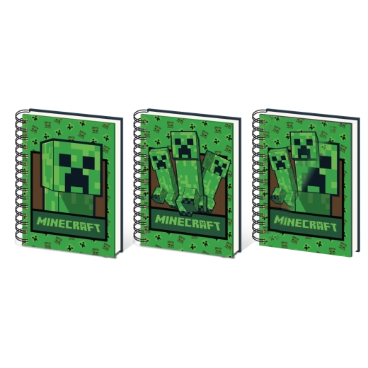 Minecraft lentikularna bilježnica A5 Creeper