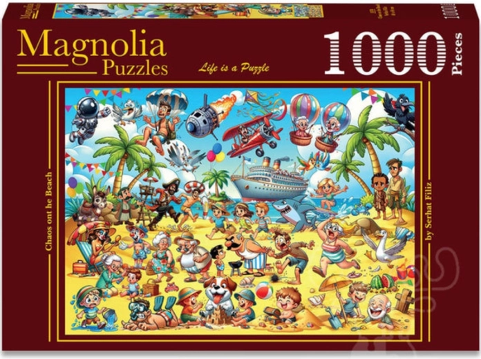 Magnolia puzzle Kaos na plaži 1000 dijelova