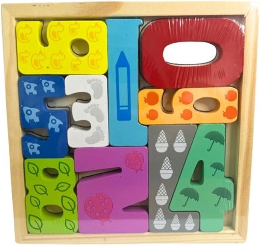 Drvene puzzle brojke 0–9
