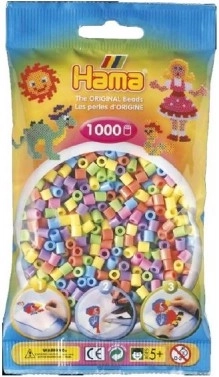 Peglice Hama MIDI u pastelnim bojama, 1000 kom