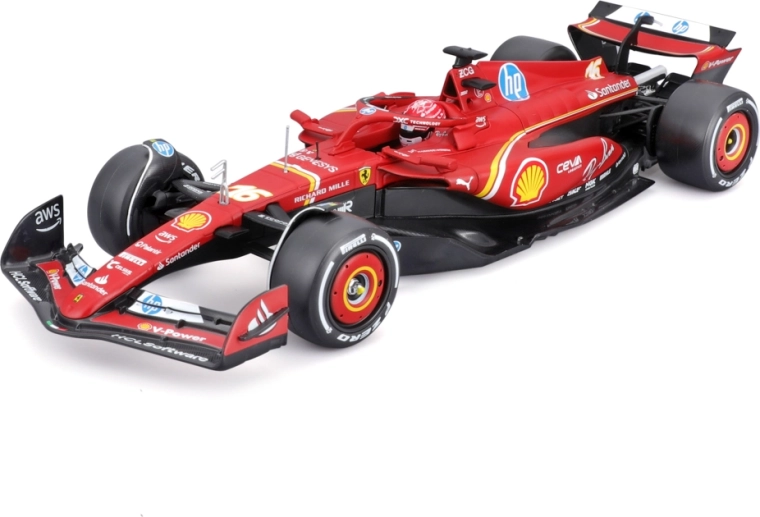 Bburago Ferrari SF-24 (2024) Charles Leclerc 1:24 u akrilnoj kutiji