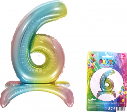 Nafukavajući balon broj 6 duga 80 cm
