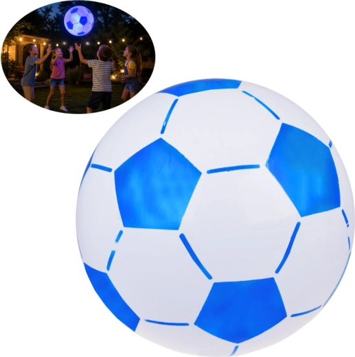 Children’s inflatable LED ball 45 cm, glowing blue-red