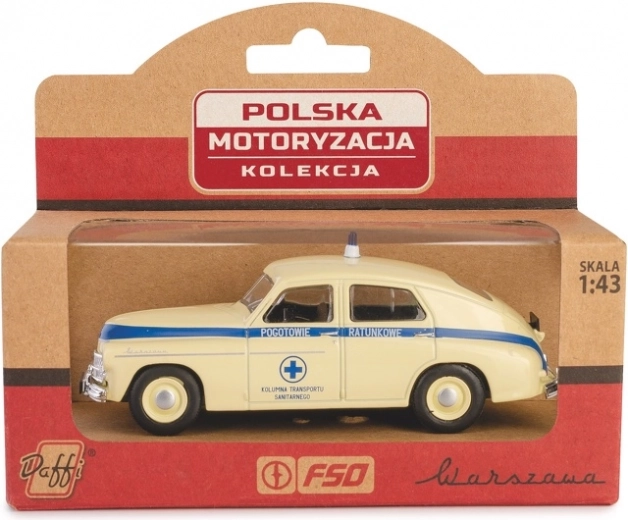 Pokretni model PRL Warszawa sanitetsko vozilo 1:43