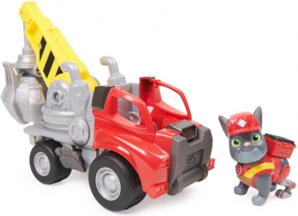 RUBBLE & CREW Chargerova dizalica s hvataljkom – građevinsko vozilo s figuricom
