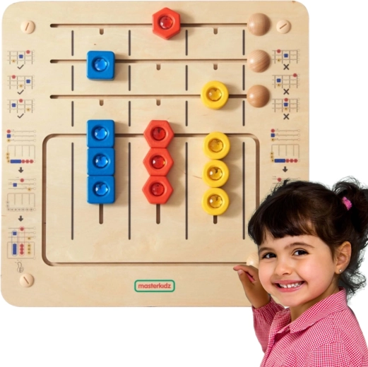 MASTERKIDZ Diamond Shape-Sorting Montessori Wall Board