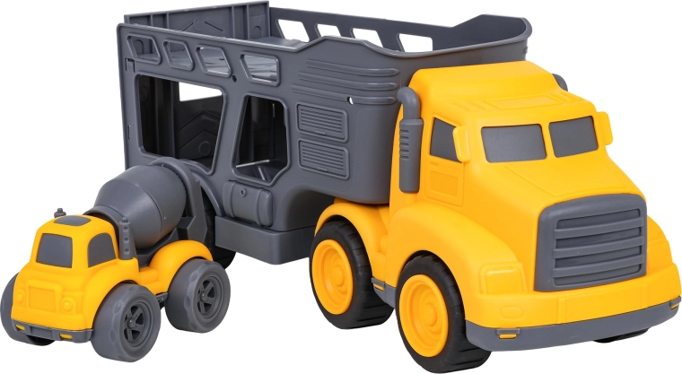 Cement mixer with rotating drum