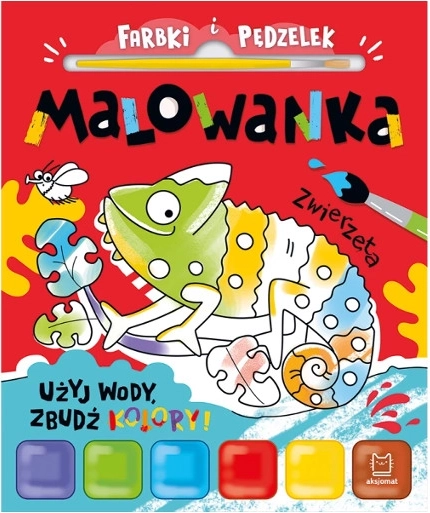 Bojanka s vodenim bojama i kistom – Životinjice