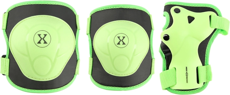 Set štitnika za rolanje i skateboard NILS Extreme H704 – zeleni – M