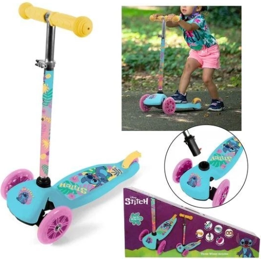 Dječji trotinet na tri kotača Disney Stitch