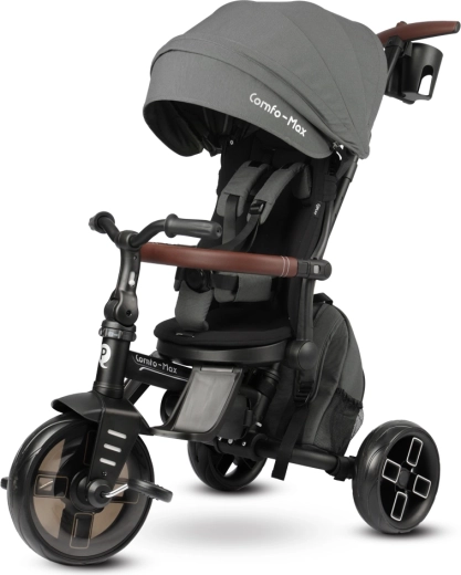 QPLAY tricikl comfo max 7u1 sivi