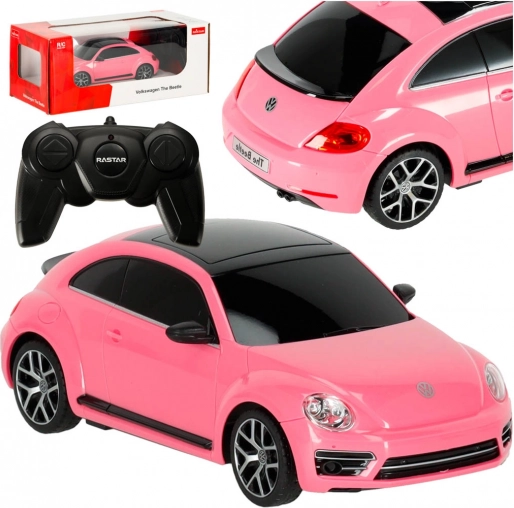 Trkaći auto na daljinsko upravljanje Rastar Volkswagen Beetle ružičasti