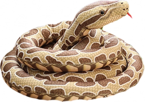 Plišana zmija smeđa 400 cm