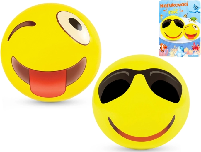 Inflatable smiley ball 50 cm - 1 piece