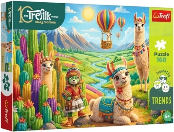 Trefl children's puzzle Llamas – 160 pieces