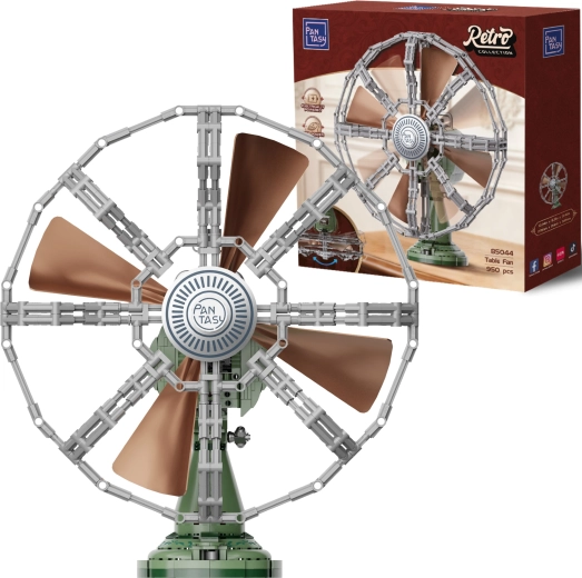 Pantasy Retro Collection retro stolni ventilator – građevinski set s pomičnim lopaticama