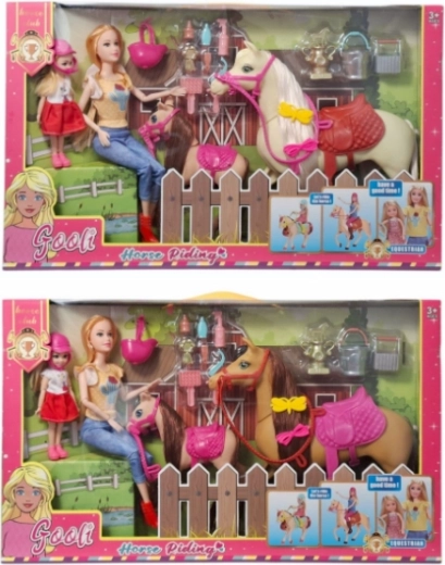 Dolls with Horses and Accessories