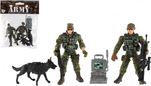 Set vojnih figurica s psom i dodacima