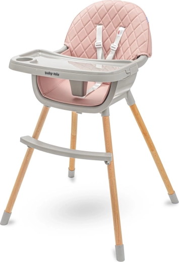 Dječja hranilica Baby Mix Freja dusty pink